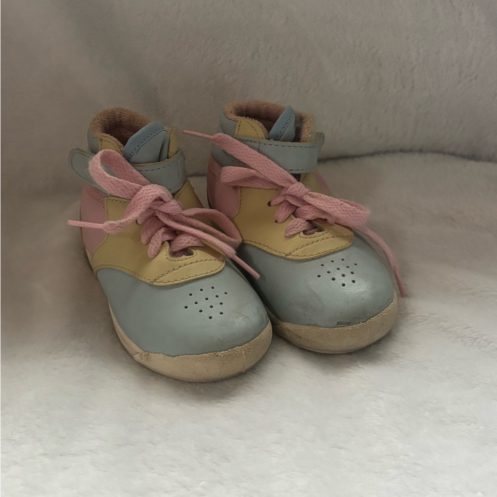 Vintage Baby/Toddler HighTops Sneakers Pastel